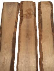 3x Walnussholz Nussbaumholz 103x13-18cm x 18mm #T1 