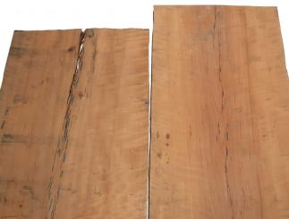 1x Elsbeere Riegel Holz Birnbaum Curly 90x30-32cm x 15-16mm #3 