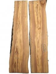 2x Olivenholz Olivenbaum Holz 65x13-18cm x 26mm 