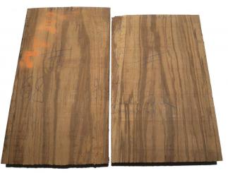 1x Zebrano Holz Zebrawood 62x40cm x 70-74mm #62 