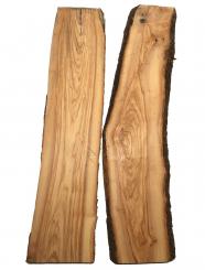 2x Olivenholz Olivenbaum Holz 83x16-20cm x 35-36mm 