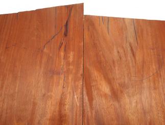 1x Padouk Holz Paduk Brett Padauk 64x41-42cm x 48mm #2 