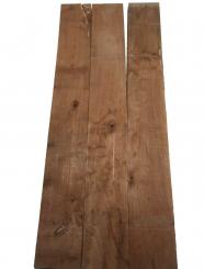 3x Walnussholz Nussbaumholz 102x13-13,5cm x 26-27mm #F7 
