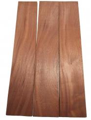 3x Mahagoni Holz Brett Massivholz DIY 91x16,5cm x 22-23mm #K1 