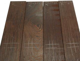 2x Wenge Holz Wengenholz Panga Panga 77x10,5-11cm x 47mm #1 