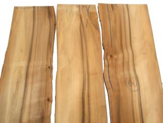 3x Tepa Holz Edelholz 86x22-28cm x 11-12mm #T1 