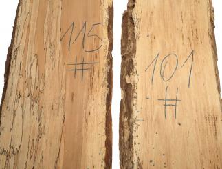 1x Gestockte Buche Holz Buchenholz 115x28-32cm x 25mm #115 