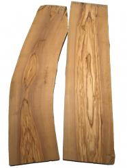 2x Olivenholz Olivenbaum Holz 78x15-21cm x 26mm 