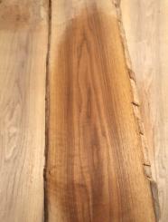3x Walnussholz Nussbaumholz 103x19-24cm x 18mm #J8 