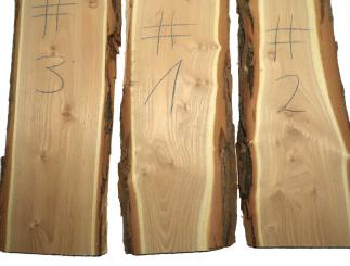 1x Akazienholz Robinie Holz Akazie 97x26-29cm x 29mm #1 