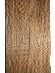 1x Amazakoue Riegel Holz Mutenje Curly 63x16cm x 33-37mm 