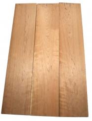 3x Kirschbaum Riegel Holz Curly 102x21,5cm x 23mm #K5 