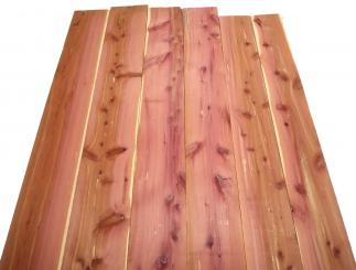 1x Aromatische Rotzeder Zeder Holz 129x15-16cm x 50mm #3 