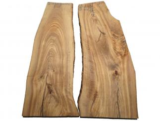 2x Olivenholz Olivenbaum Holz 66x17-29cm x 26mm 