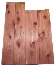 2x Aromatische Rotzeder Zeder Holz 55x13cm x 50mm #55 