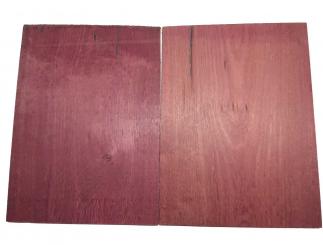 2x Amarant Holz Purpleheart 57x42-43cm x 22mm 