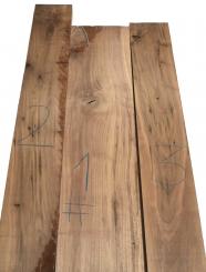 1x Nussbaumholz Walnuss Holz 131x21,5cm x 50mm #1 