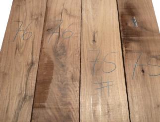 2x Nussbaumholz Walnuss Holz 76x14cm x 48-50mm #76 