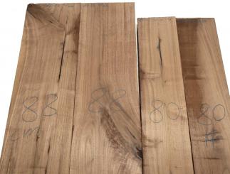 1x Nussbaumholz Walnuss Holz 80x22cm x 48-50mm #88 