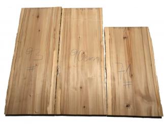 1x Satin Nussbaum Holz Amberbaum 93x35-38cm x 43-48mm #93 