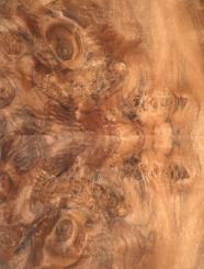 Nussbaum Wurzelholz Furnier Maser 58x26-28cm 4 Blätter 