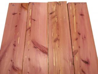 2x Aromatische Rotzeder Zeder Holz 84x17,5cm x 23-24mm #D1 