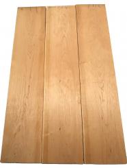 3x Kirschbaum Riegel Holz Curly 102x21cm x 23mm #V4 