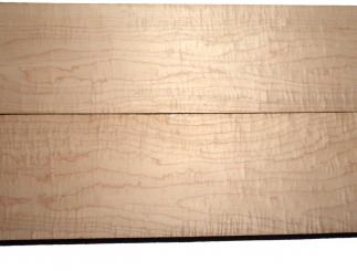 2x Ahorn Riegel Maple Holz Riegelahorn curly 75x14cm x 24mm 