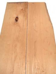 2x Kirschbaum Riegel Holz Curly 117x20-24cm x 23mm #V2 