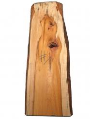 1x Eibe Holz Eibenholz rustikal 91x29-33cm x 36-37mm #1 