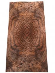 Nussbaum Wurzelholz Furnier Maserholz 27x14cm 24 Blätter 