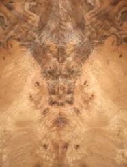 Nussbaum Wurzelholz Furnier Intarsien 30x14-17cm 24 Blätter 