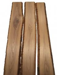 3x Nussbaum Holz Walnuss 104x14-19cm x 18mm #V7 