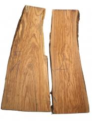 1x Olivenholz Brett Holz 98x24-39cm x 33mm #1 