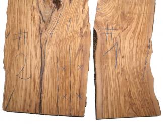 1x Olivenholz Olive Holz f Epoxid 89x27-31cm x 33mm #1 