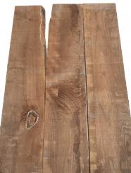 3x Walnussholz Nussbaumholz 102x13-14cm x 26-27mm #P2 