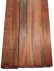 1x Tigerwood Holz Kantel Drechseln 61x5,5x5,5cm dunkel 