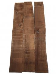 3x Walnussholz Nussbaumholz 102x13-15cm x 26-27mm #P1 