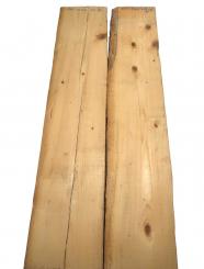 2x Altholz Brett recyceltes Holz 111x19-22cm x 40mm 