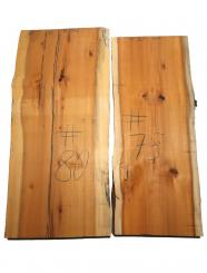 1x Eibe Holz Eibenholz rustikal 75x30-31cm x 46-47mm #75 