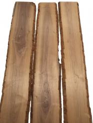 3x Nussbaum Holz Walnuss 99x15-18cm x 18mm #V3 