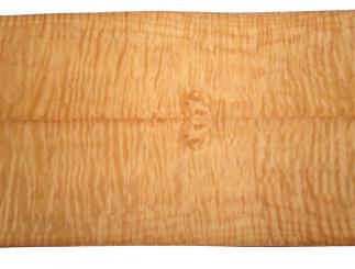 Riegel Ahorn Furnier Curly Maple 99x14-16cm 2 Blätter 