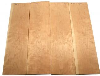 4x Kirschbaum Holz Kirschholz 74x21cm x 23mm #L6 
