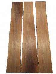 3x Nussbaum Holz Walnuss 105x15-20cm x 18mm #R2 