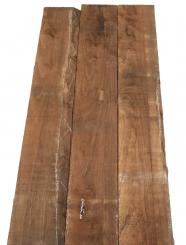 3x Walnussholz Nussbaumholz 102x10,5-11cm x 26-27mm #V5 