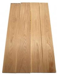 4x Eichenholz Brett Eiche Holz 94x13,5-14,5cm x 23mm 