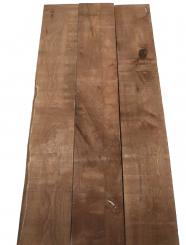 3x Walnussholz Nussbaumholz 102x16cm x 26-27mm #V9 