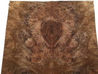Nussbaum Wurzelholz Furnier Maser 39x13-16cm 23 Blätter 