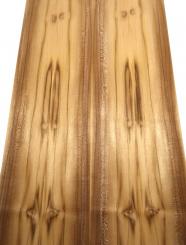 Teak Furnier Teakholz wild dekorativ 195x11-12,5cm 4 Blätter 