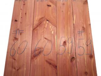 2x Aromatische Rotzeder Zeder Holz 59x12cm x 50mm #59 
